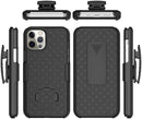 Belt Clip Case and 3 Pack Screen Protector , Kickstand Cover Tempered Glass Swivel Holster - ACC26+3F34
