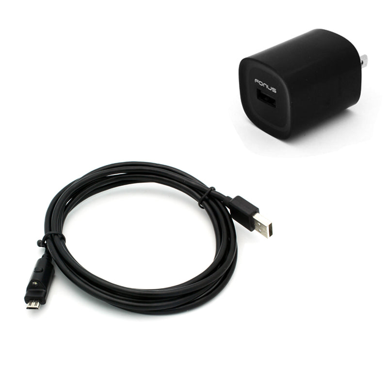 Home Charger, Micro USB 6ft Cable 2.4A - ACC12