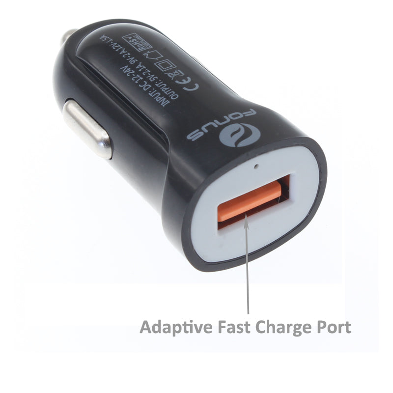 Fast Home Car Charger, 6ft Long Type-C USB Cable - ACD76