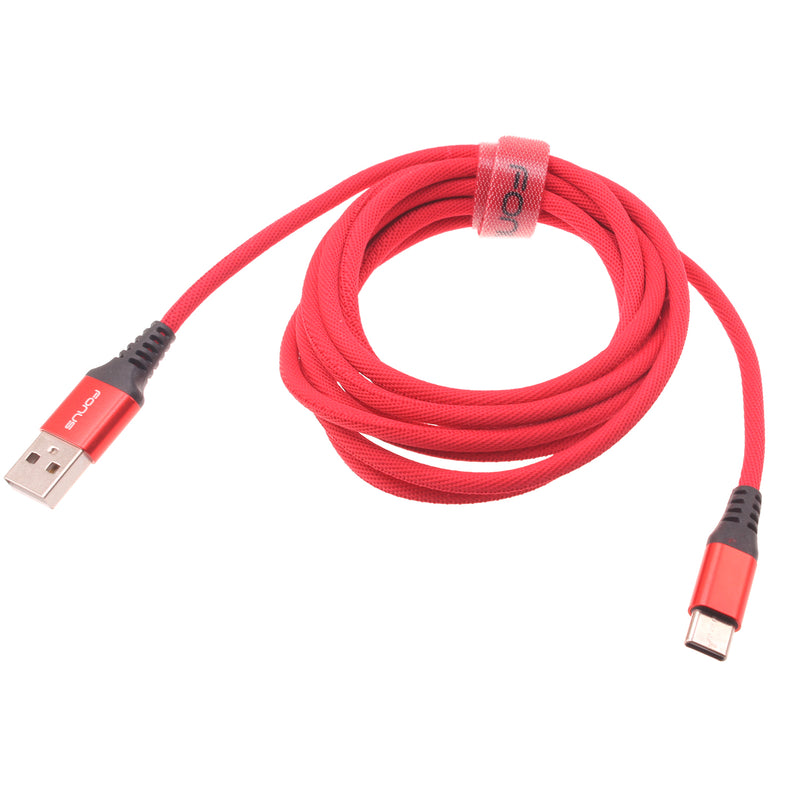 Red 6ft USB-C Cable, Power Charger Cord Type-C - ACK59