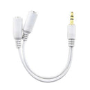 Headphones Splitter, Dual Headset Port Earphone Adapter 3.5mm - ACF85