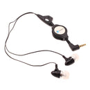Retractable Earphones, Handsfree Mic Headphones Wired - ACC63