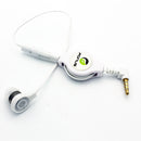 Retractable Mono Earphone, Headset 3.5mm w Mic Headphone - ACM83