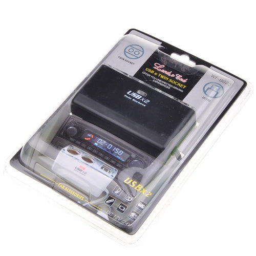 Car Charger Splitter, Power 2-Port USB DC Socket - ACC71