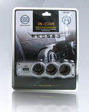 Car Charger, DC Socket 3-Port Splitter - ACM60