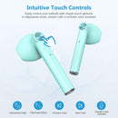 Bluetooth Earphones, TWS True Wireless Stereo Earbuds Headphones - Letscom T16 - Green