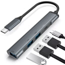 4-in-1 Adapter USB Hub, TYPE-C PD Port USB Splitter USB-C Charger Port - ACY50