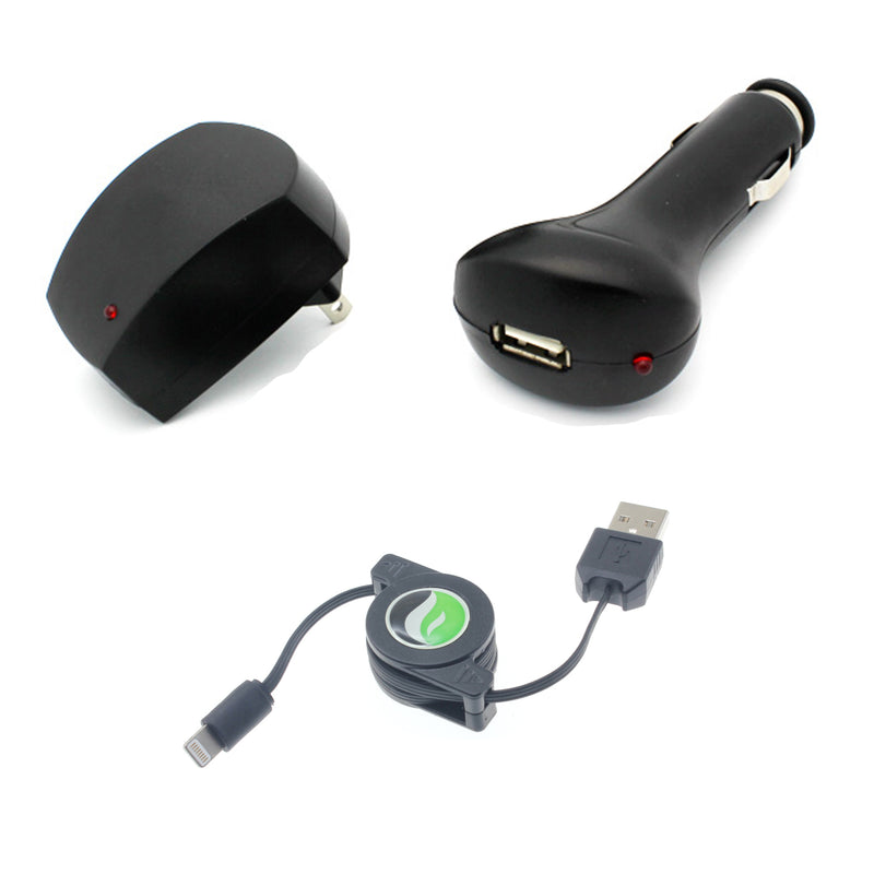 Car Home Charger, Power Retractable USB Cable - ACA21