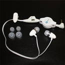 Retractable Earphones, Handsfree Mic Headphones Wired - ACD57
