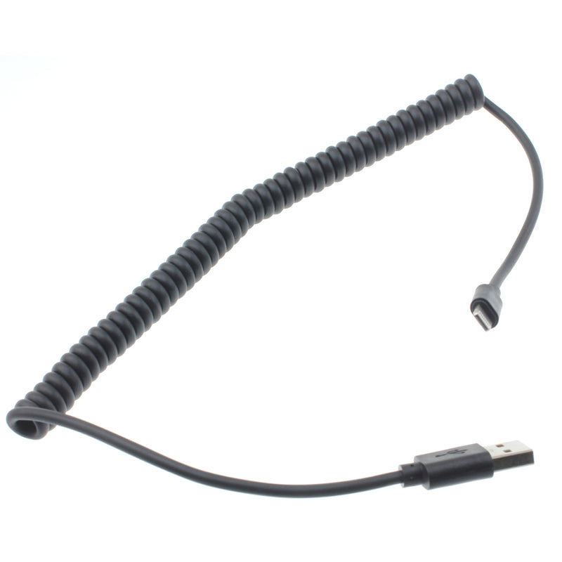 USB Cable, Cord Charger Coiled - ACD94