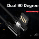 Angle USB Cable, Power Charger Cord 10ft - ACR35