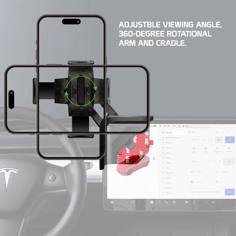 Car Mount, (For Tesla Model 3 and Y ONLY) Display Phone Holder Strong Grip - ACY48