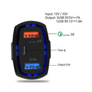 Quick Car Charger, Type-C Port 3-Port USB 48W - ACF56