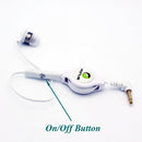 Retractable Mono Earphone, Headset 3.5mm w Mic Headphone - ACM83