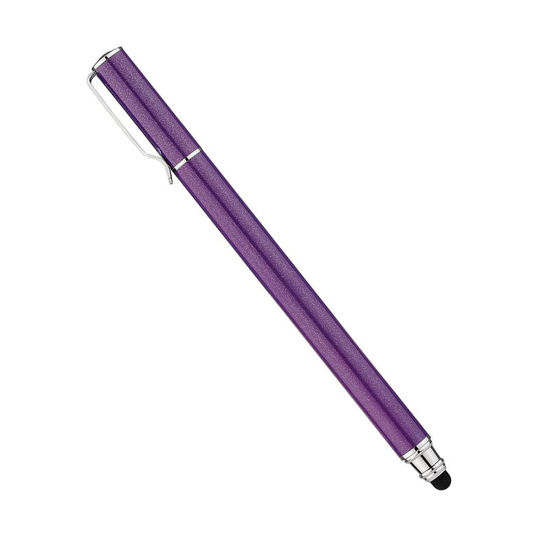 Purple Stylus, Aluminum Fiber Tip Touch Screen Pen - ACZ55