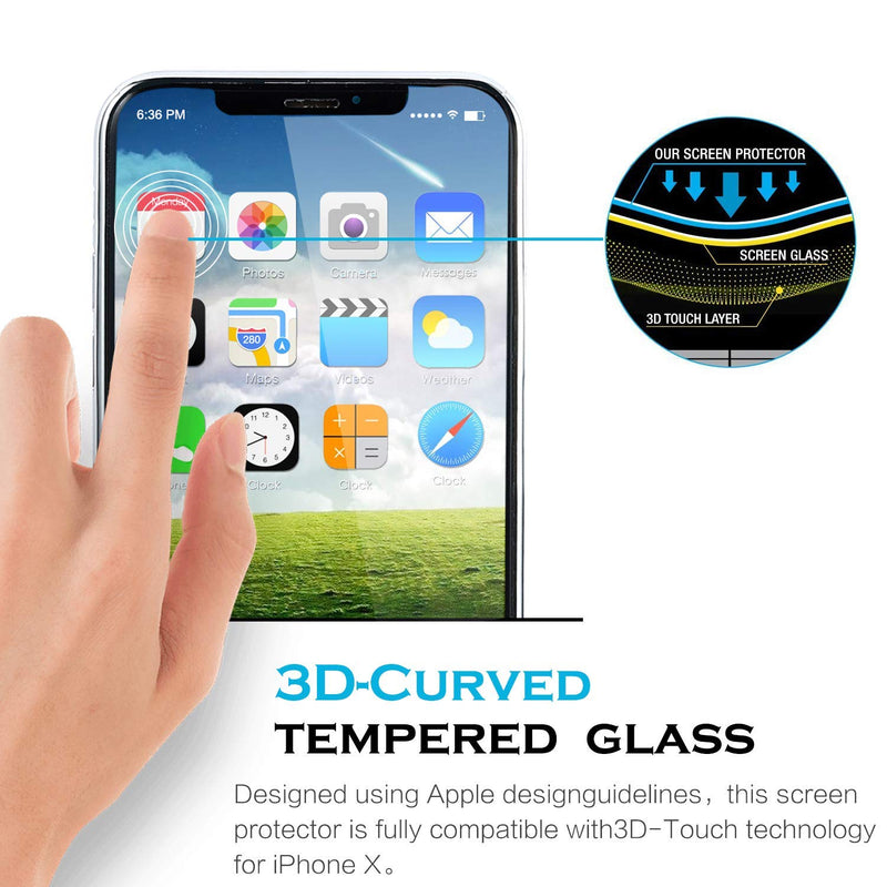 Screen Protector, Curved Edge 5D Touch Tempered Glass - ACR47