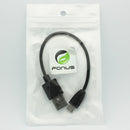 Short USB Cable, Cord Charger MicroUSB - ACA33