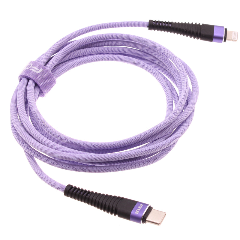 Purple 10ft PD Cable, Fast Charger Extra Long Cord USB-C - ACA97