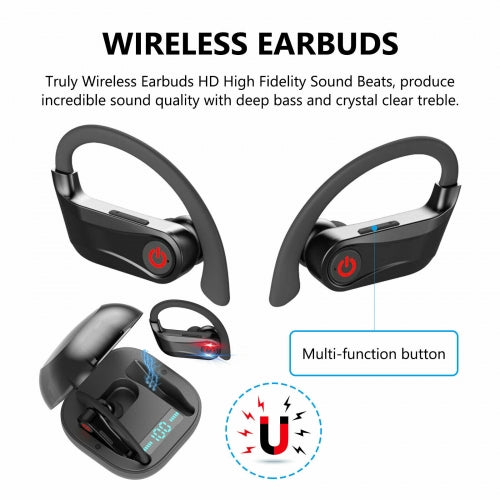 Bluetooth Earphones, TWS Earhook Earbuds True Wireless Stereo Headphones - ACL95