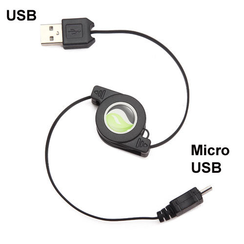 Car Home Charger, MicroUSB Retractable USB Cable - ACB84