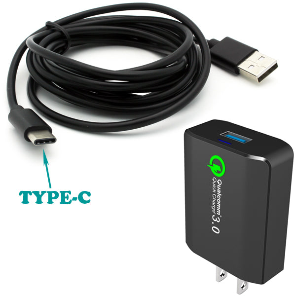Home Charger, Type-C 6ft USB Cable 18W Fast - ACK51