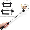 Wired Selfie Stick, Built-in Remote Shutter Monopod - ACB41