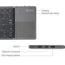 Wireless Keyboard, Portable Rechargeable Folding - ACL66