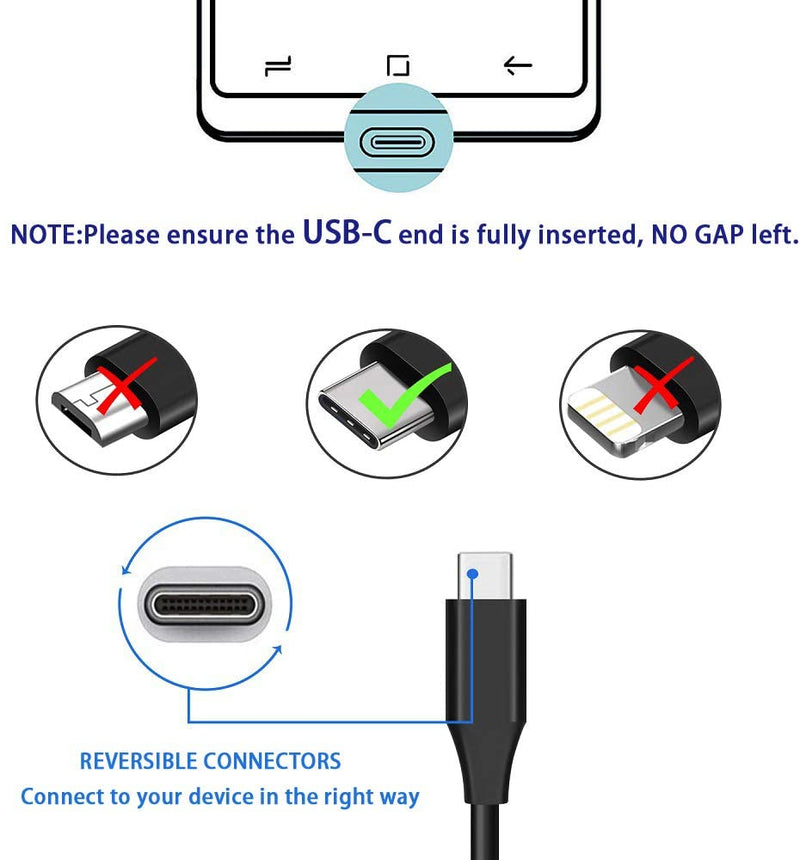 10ft USB Cable, Power Charger Cord Type-C - ACJ50