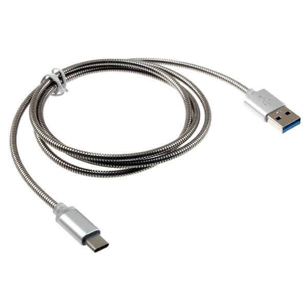 Metal USB Cable, Charger Cord Type-C 6ft - ACF44