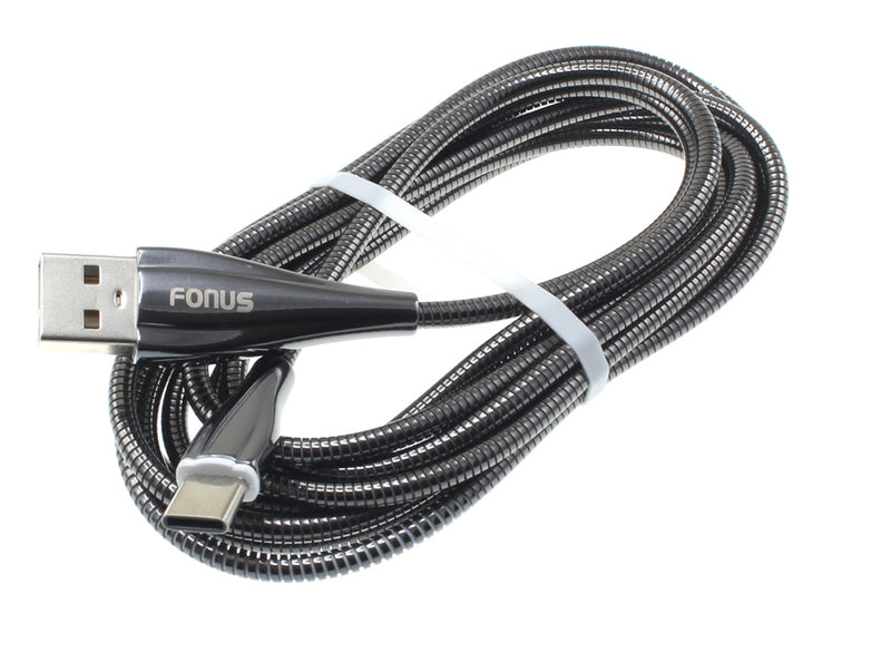 Metal USB Cable, Charger Cord Type-C 6ft - ACR89