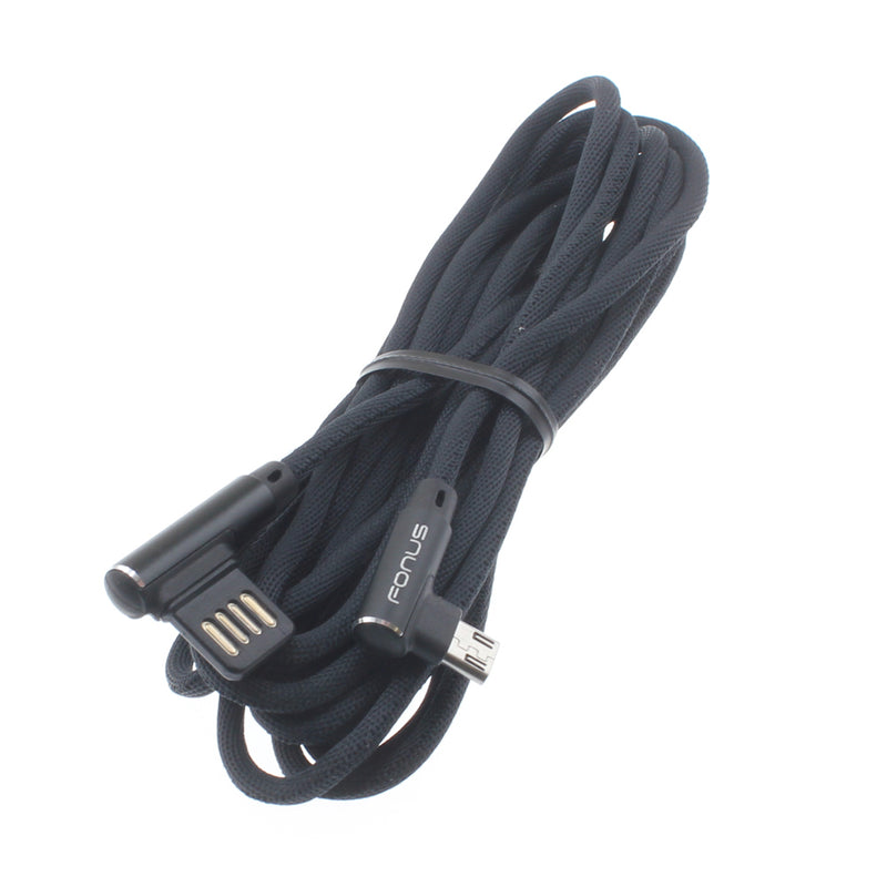 Angle USB Cable, Power Charger Cord 10ft - ACR35