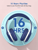 Bluetooth Headphones, Wireless Over the Head Headset with Microphone