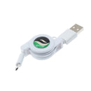 USB Cable, Charger MicroUSB Retractable - ACC65