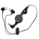 Retractable Earphones, Handsfree Mic Headphones Wired - ACC63