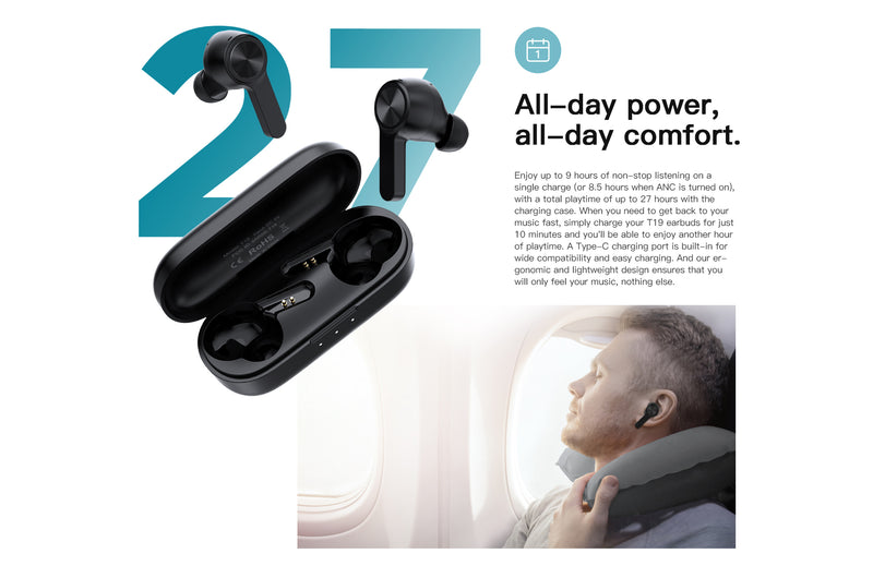 Bluetooth Earbuds, True Wireless Stereo Earphones TWS Headphones w Mic - ACR01