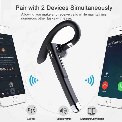 Wireless Earphone, Handsfree Headphone Boom Mic Ear-hook - ACJ36