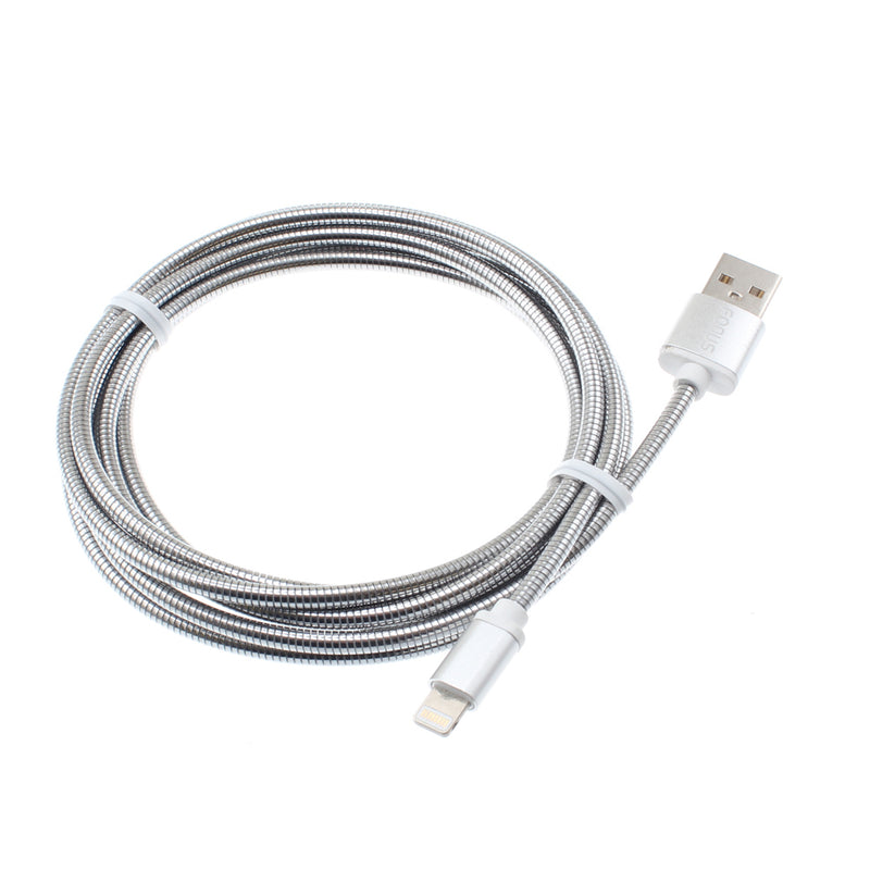 Metal USB Cable, Power Charger Cord 6ft - ACG43